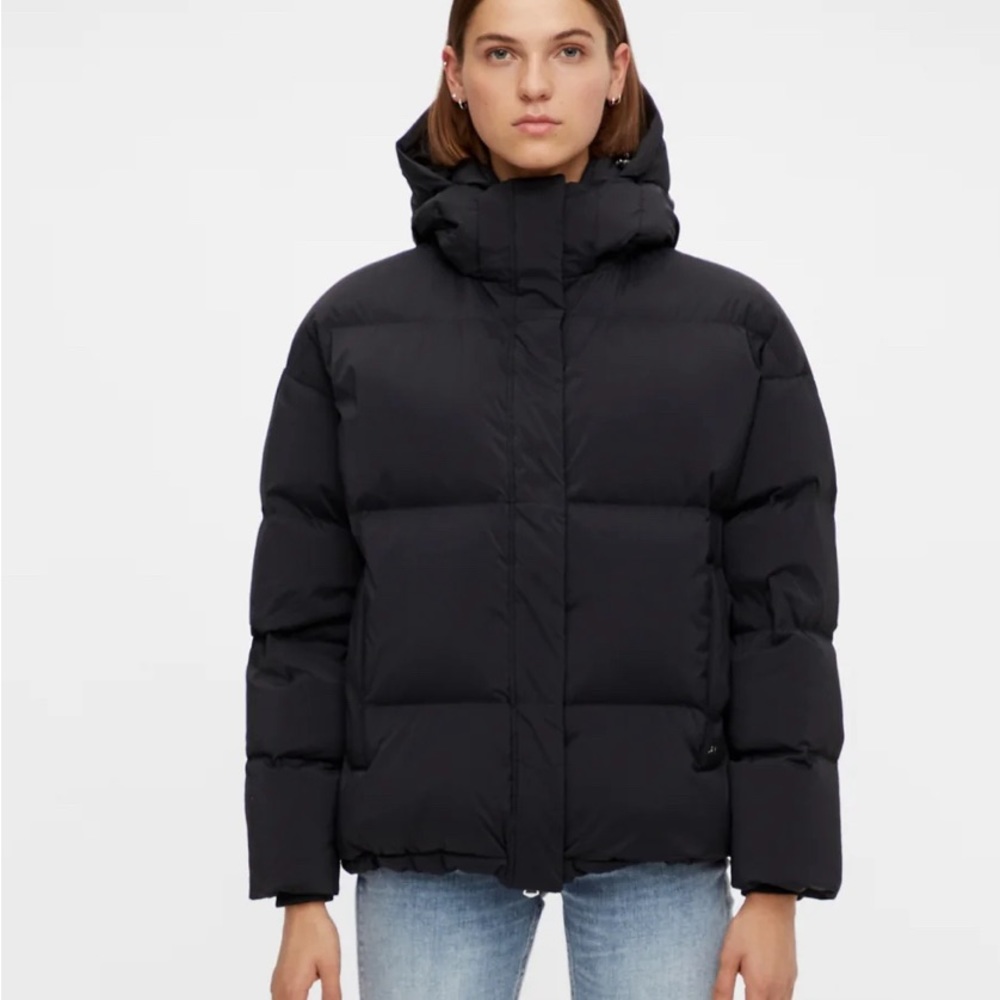 J.LINDEBERG WOMENS SLOANE DOWN JACKET - BLACK 36 Small Medium
